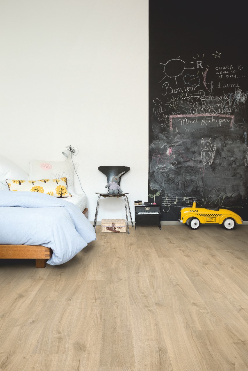 Ламинат Quick Step Eligna Дуб Cветлый натуральный промасленный U3457 1380×156×8 фото в интерьере